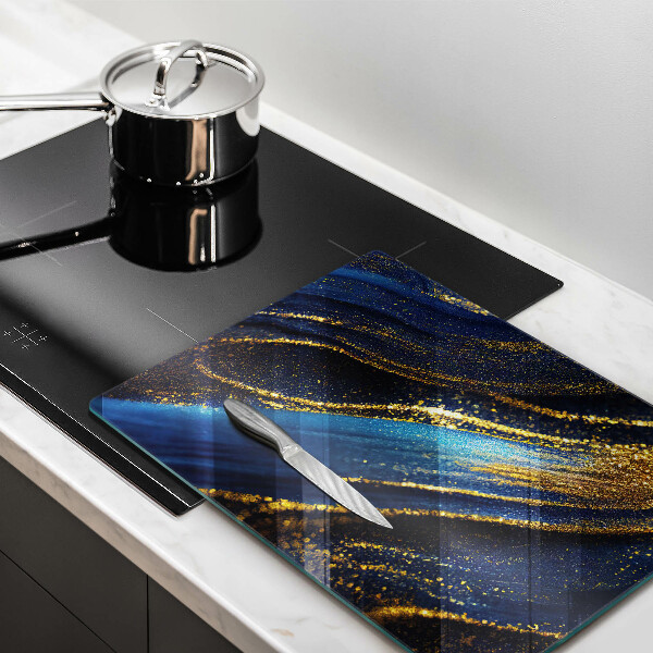 Worktop saver Navy blue abstraction