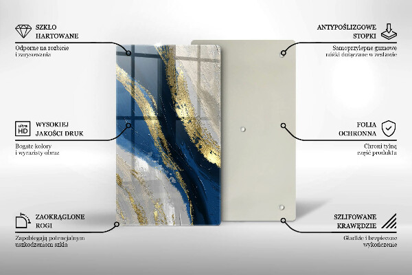 Worktop saver Texture with gold