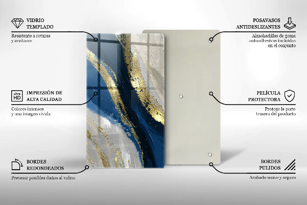 Worktop saver Texture with gold