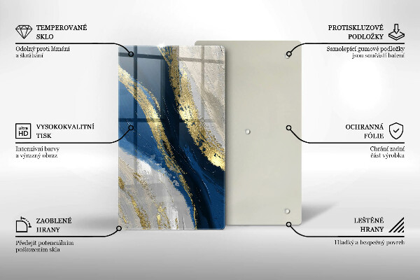 Worktop saver Texture with gold