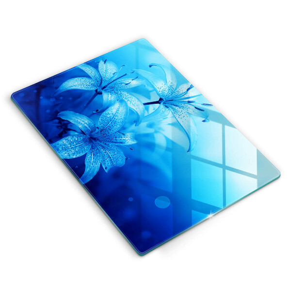 Worktop saver Blue flowers
