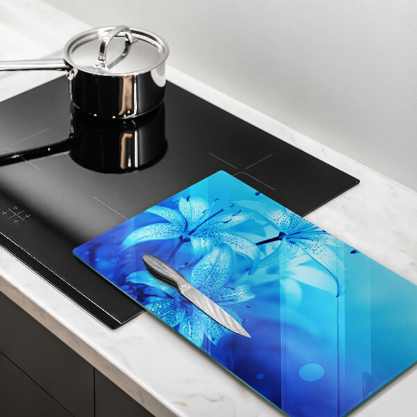 Worktop saver Blue flowers