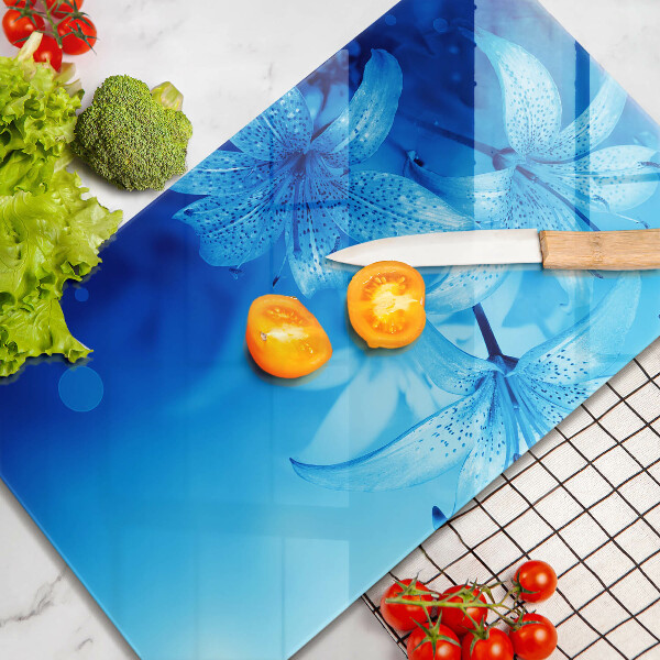 Worktop saver Blue flowers