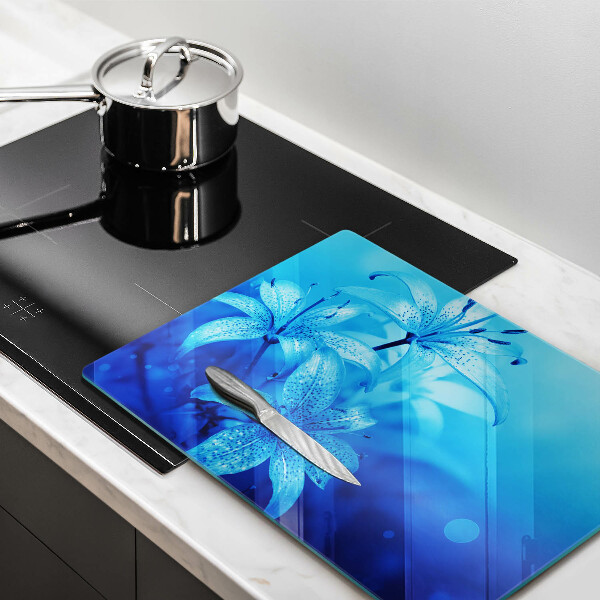 Worktop saver Blue flowers