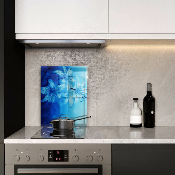 Worktop saver Blue flowers