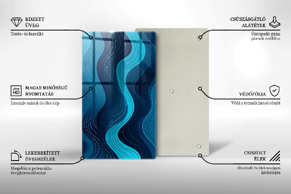 Worktop saver Abstract waves