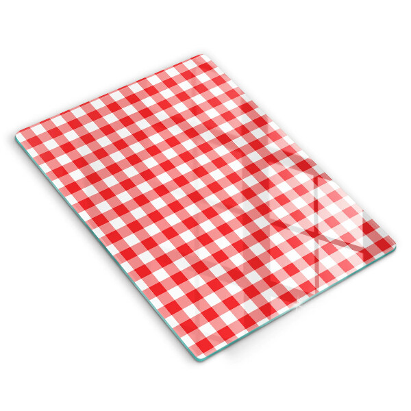 Worktop saver Red white grille