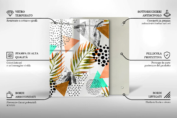 Worktop saver Blue-gold marble