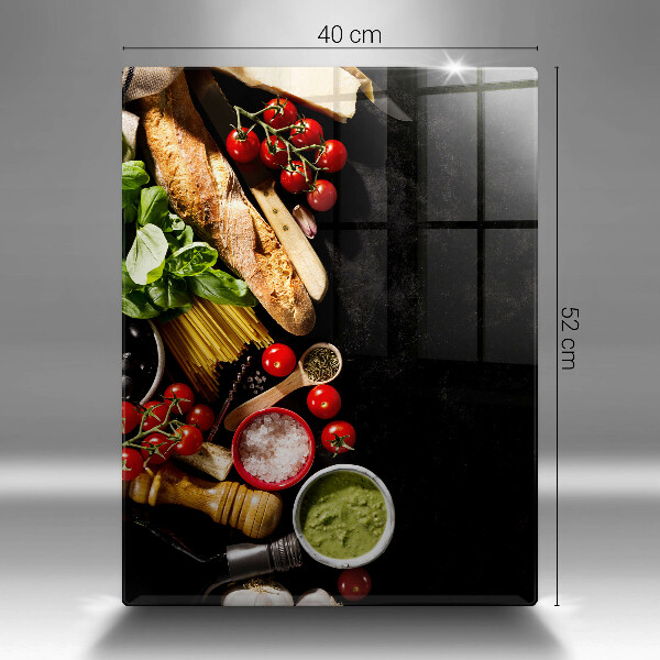 Worktop saver Italian ingredients and spices