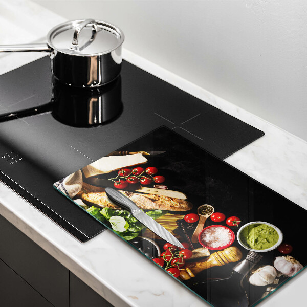 Worktop saver Italian ingredients and spices