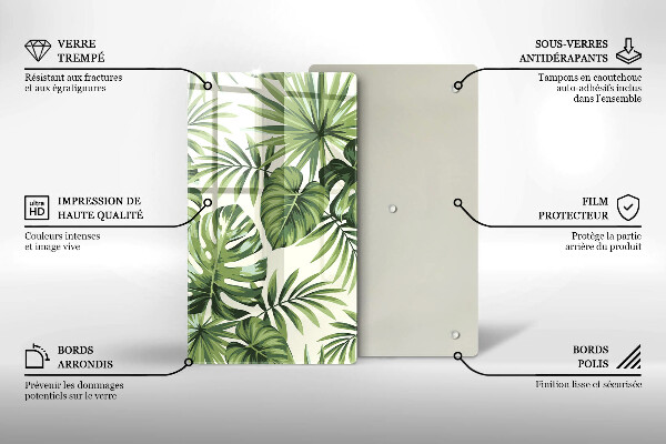 Worktop saver Illustration of Monster leaves