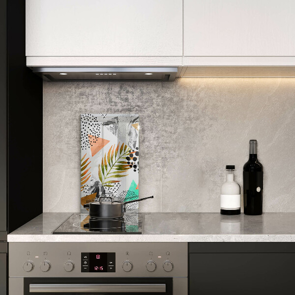Worktop saver Boho leaves pattern