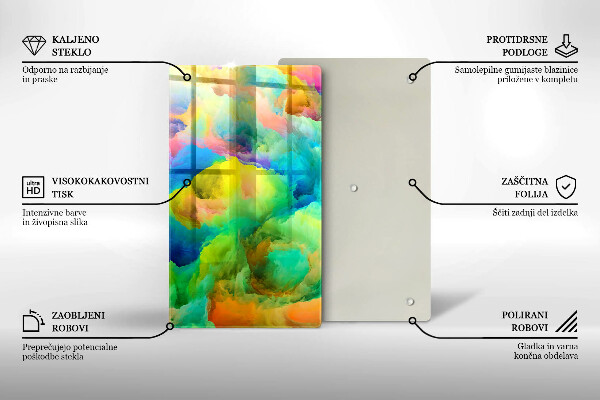 Cutting board Colorful abstraction