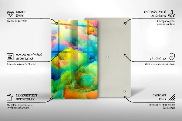 Cutting board Colorful abstraction