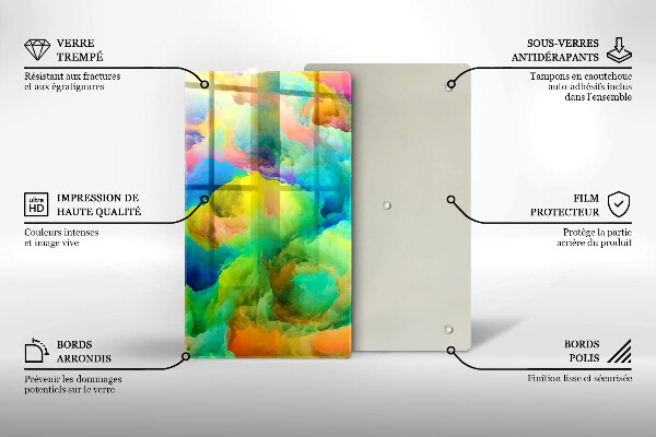 Cutting board Colorful abstraction