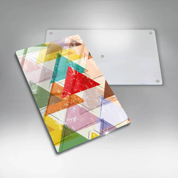 Cutting board Painted triangles