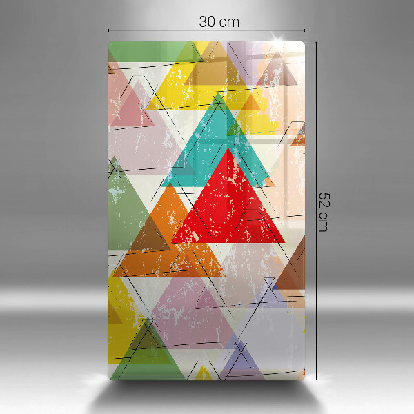 Cutting board Painted triangles