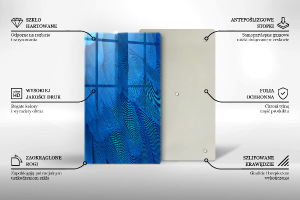 Cutting board Bird feathers