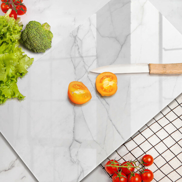 Cutting board Delicate white marble