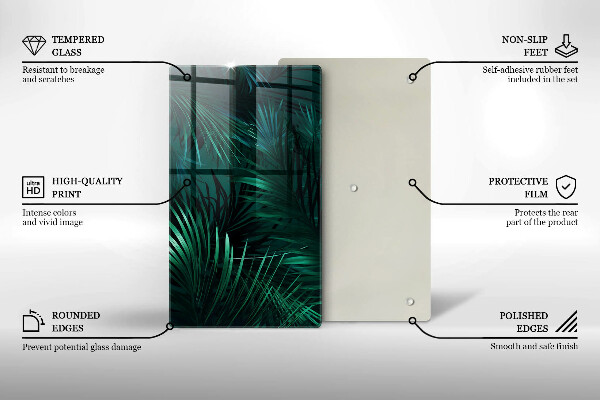 Worktop saver Wild jungle leaves