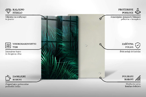 Worktop saver Wild jungle leaves