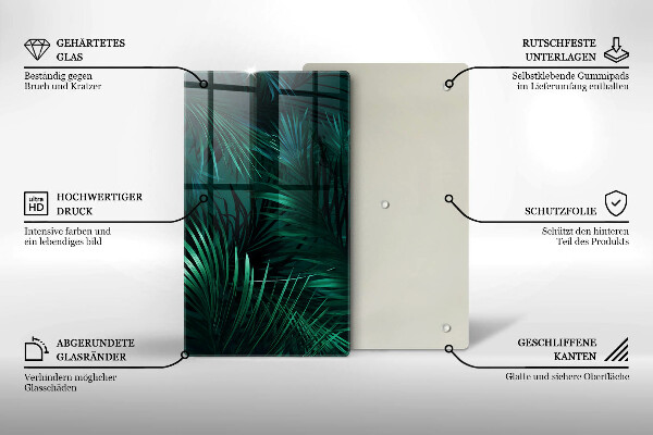 Worktop saver Wild jungle leaves