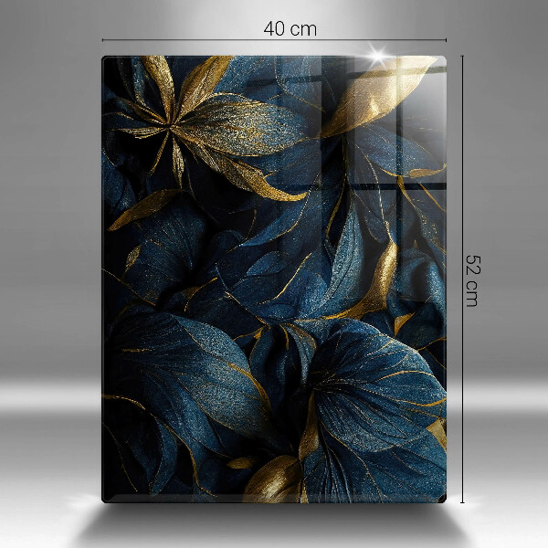 Worktop saver Decorative leaves with gold