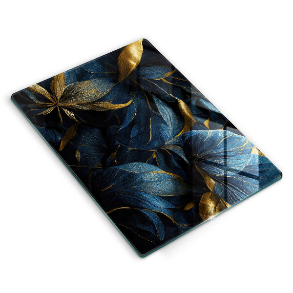 Worktop saver Decorative leaves with gold