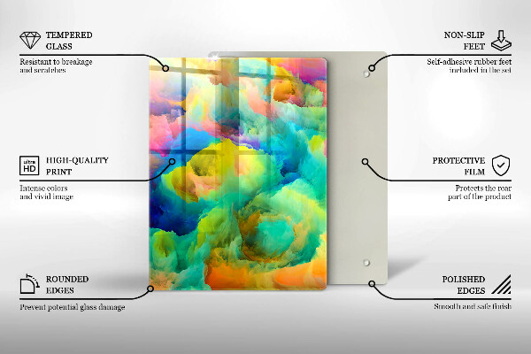 Worktop saver Decorative leaves with gold