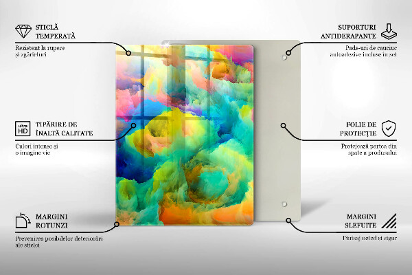 Worktop saver Decorative leaves with gold