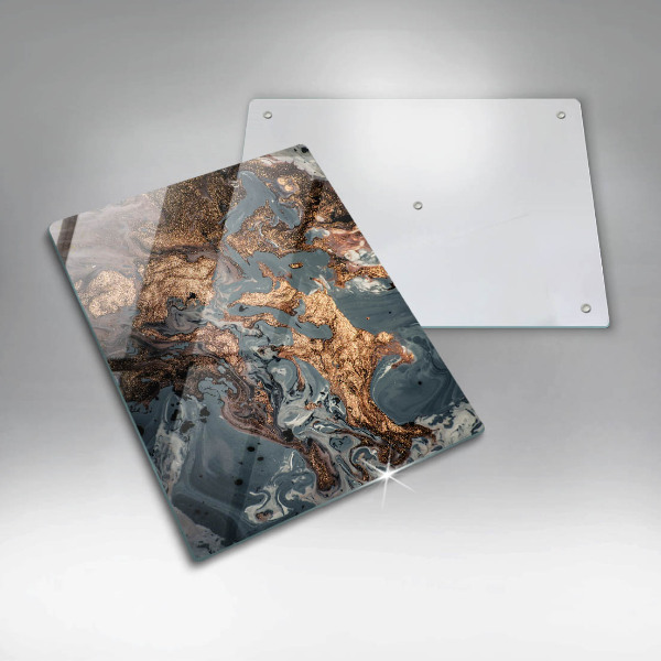 Worktop saver Decorative rock with gold