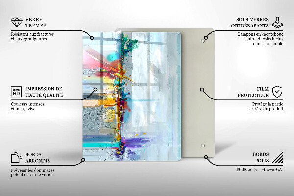 Worktop saver Decorative rock with gold