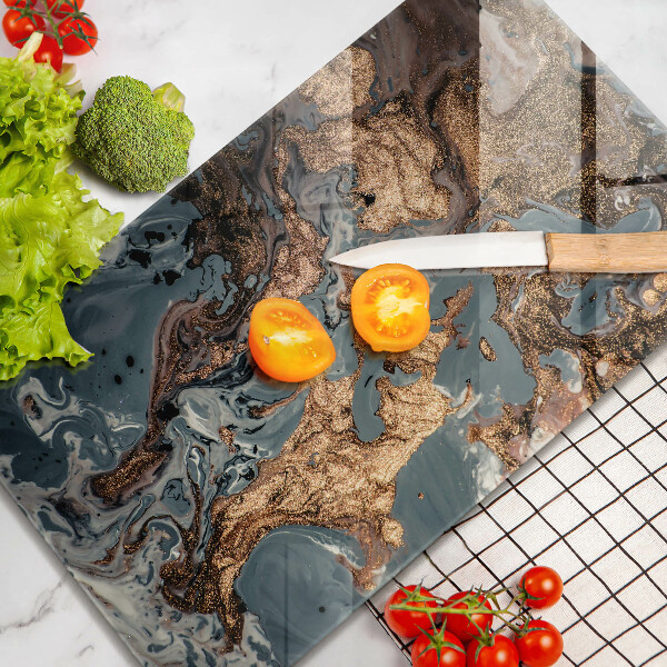 Worktop saver Decorative rock with gold