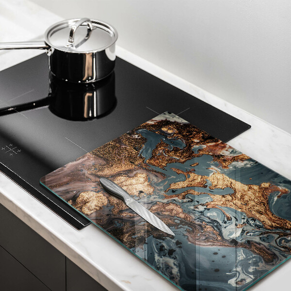 Worktop saver Decorative rock with gold