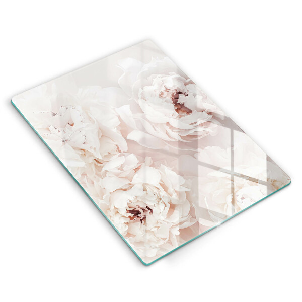 Cutting board Pastel peonies