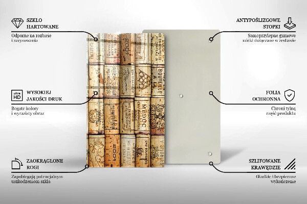 Cutting board Old wine corks