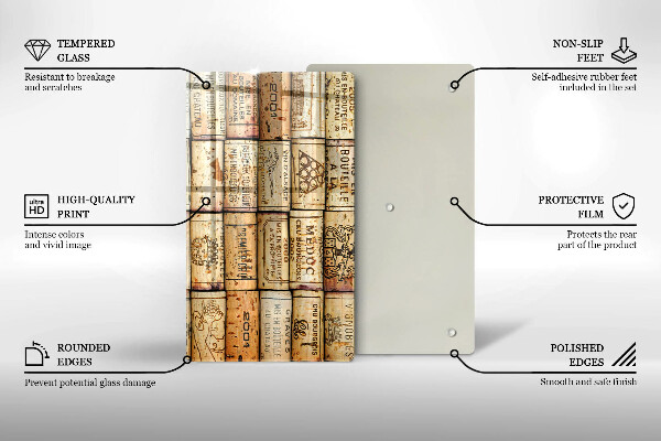 Cutting board Old wine corks