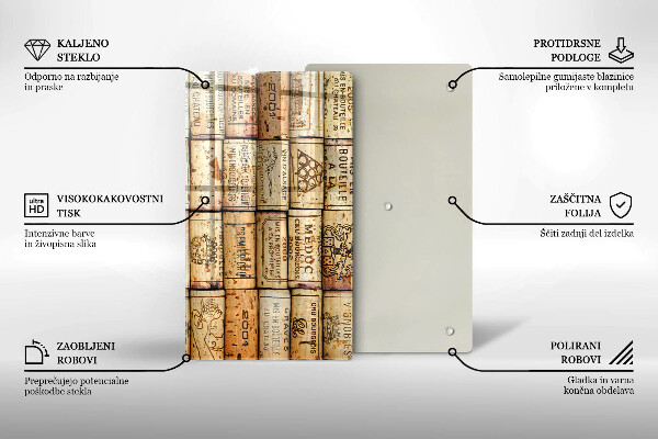 Cutting board Old wine corks