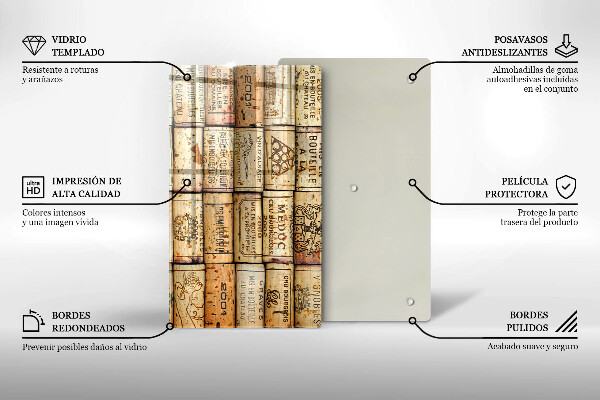 Cutting board Old wine corks