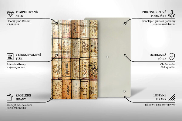 Cutting board Old wine corks