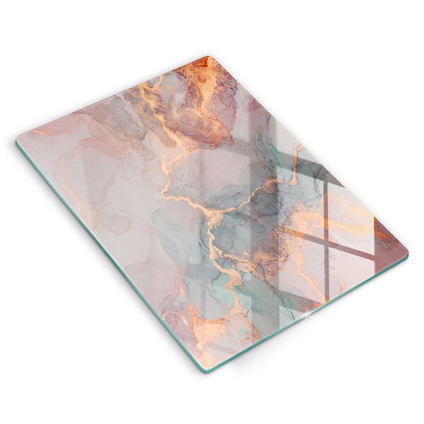 Cutting board Marble with gold