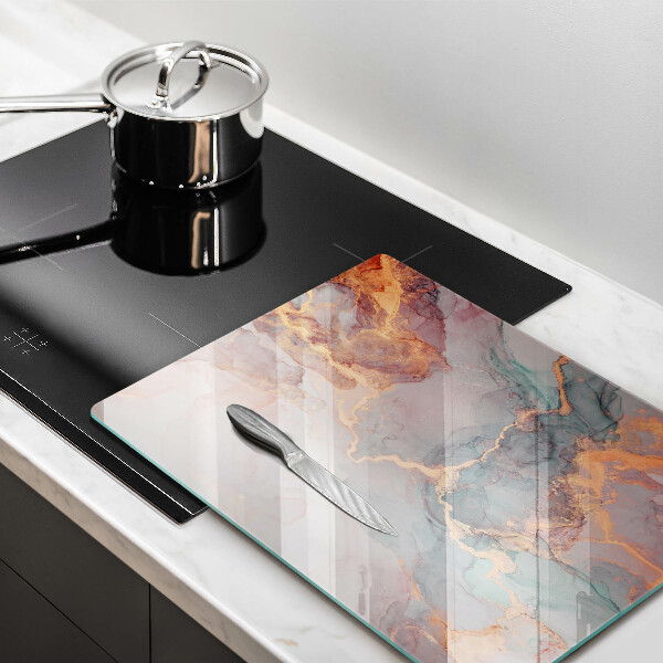 Cutting board Marble with gold