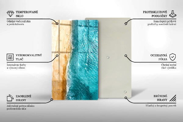 Cutting board Bank of the beach and the sea