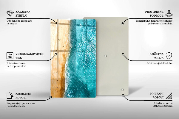 Cutting board Bank of the beach and the sea