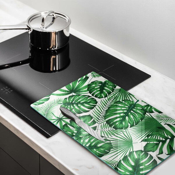 Cutting board Monstera leaves