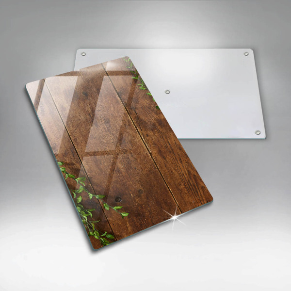 Cutting board Wooden boards and leaves