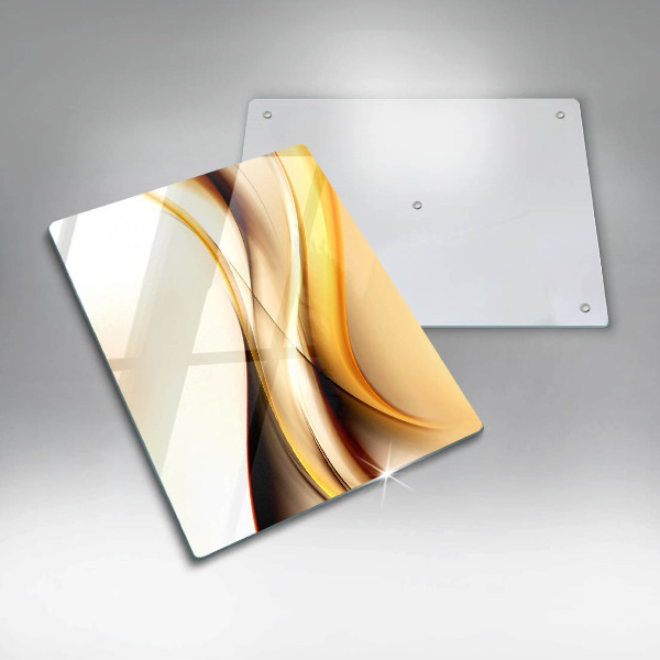 Cutting board Abstraction smoke lines