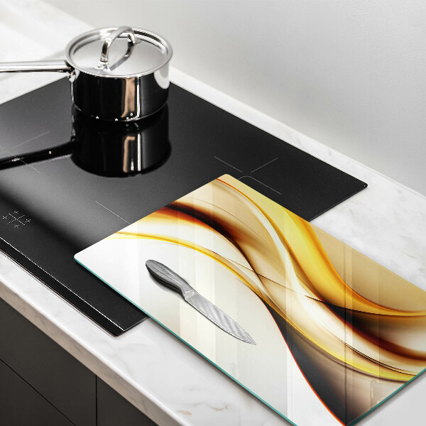 Cutting board Abstraction smoke lines