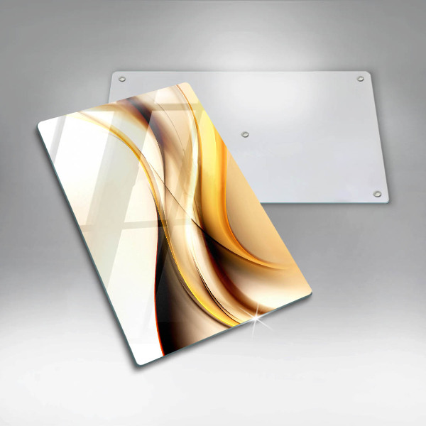 Cutting board Abstraction smoke lines