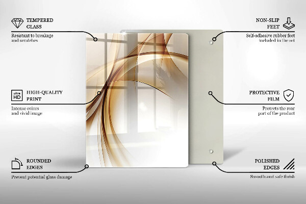 Cutting board Spring pink flowers